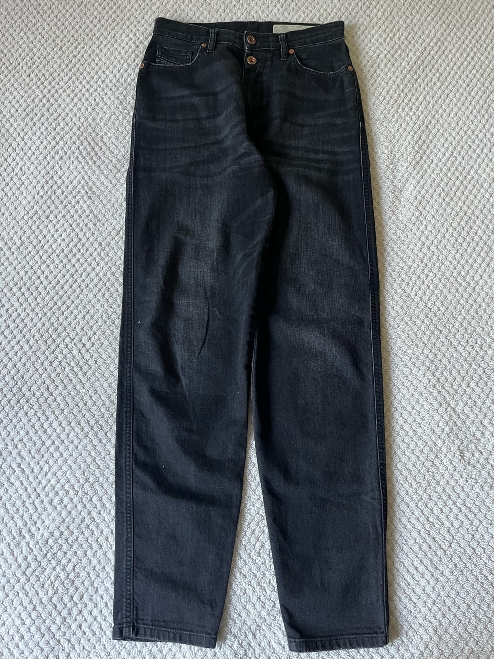 Diesel Women's alys High-Rise Straight Jeans - Black Wash W25-L32